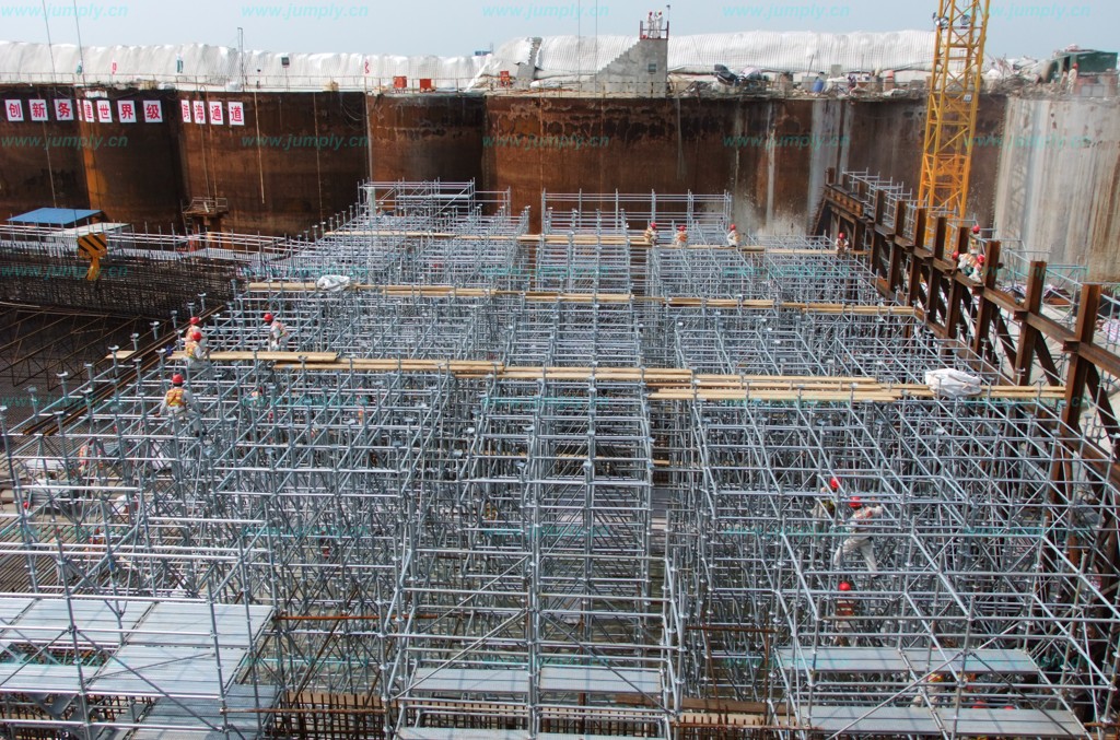 隨時(shí)隨地，效率—盤(pán)扣腳手架